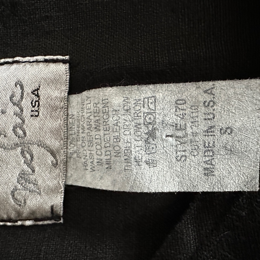 NWT Mosaic USA Black Linen Sun Dress Size S - Picture 5 of 5